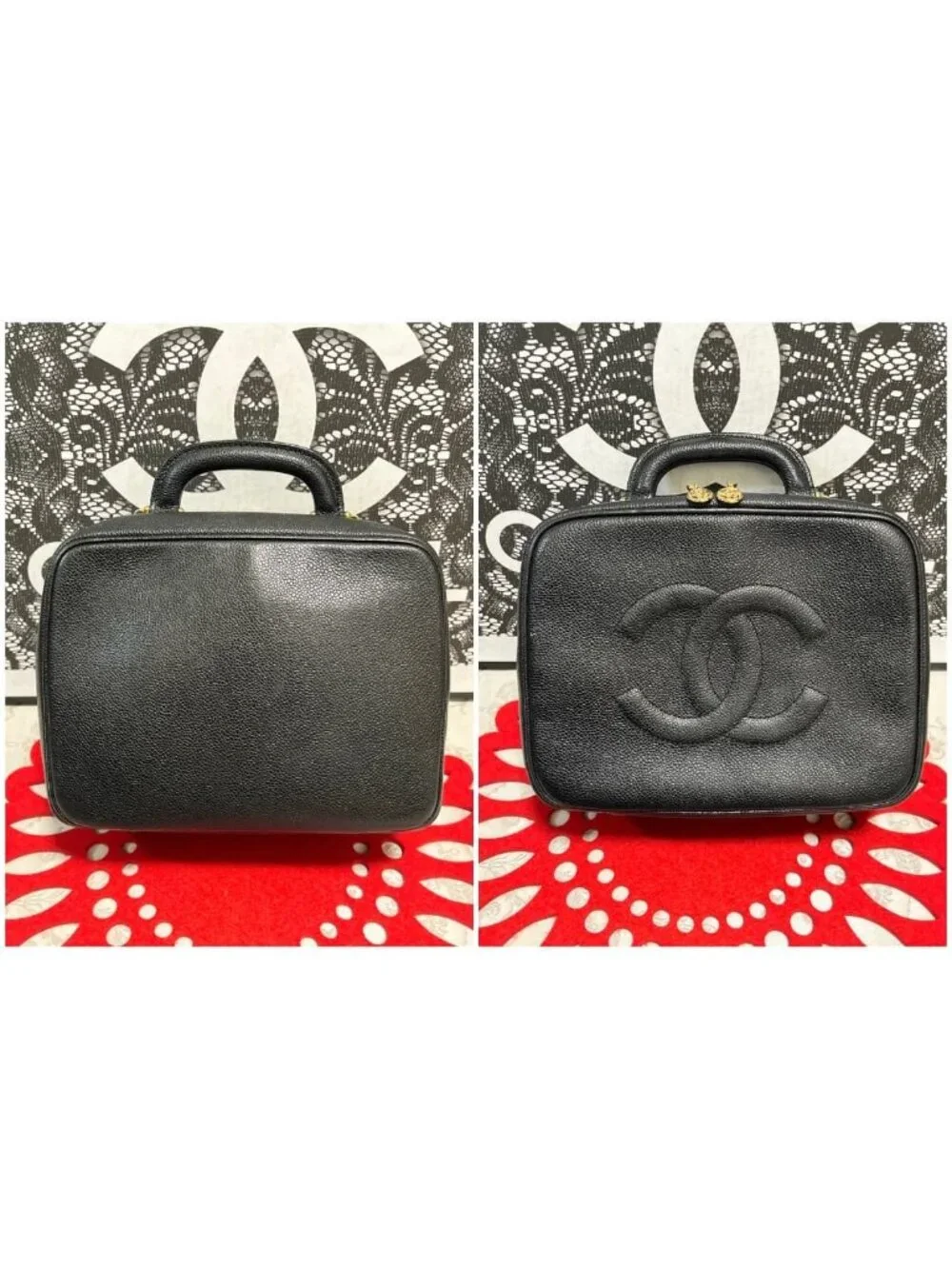 Chanel Shoulder Bag Vanity Caviar